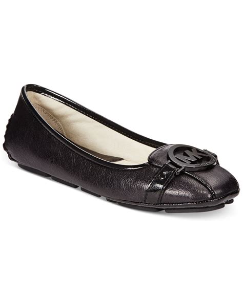 michael kors women flats in black size 9 1 2|michael kors moccasin flats sale.